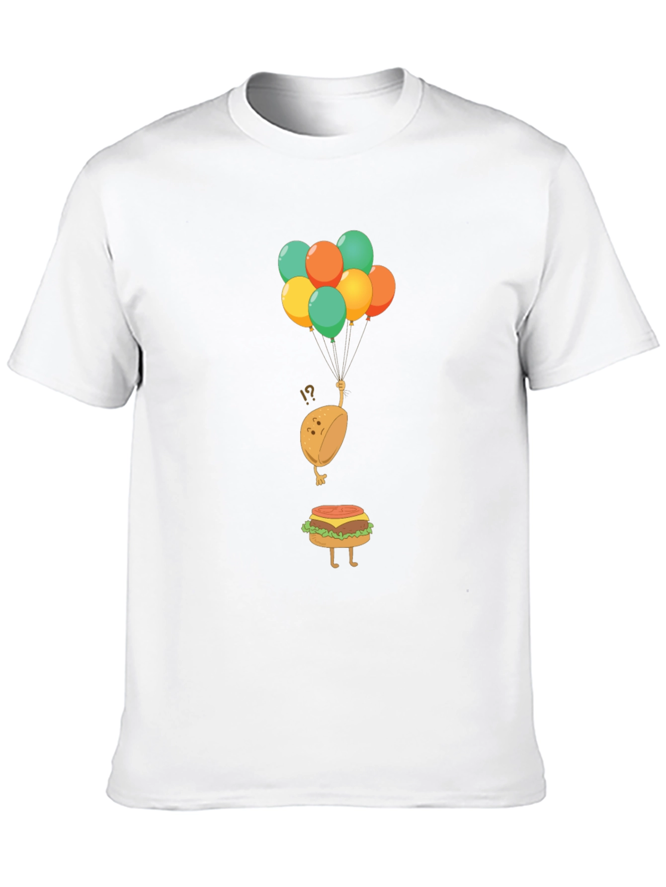 Funny Burger Bun Balloons T-Shirt