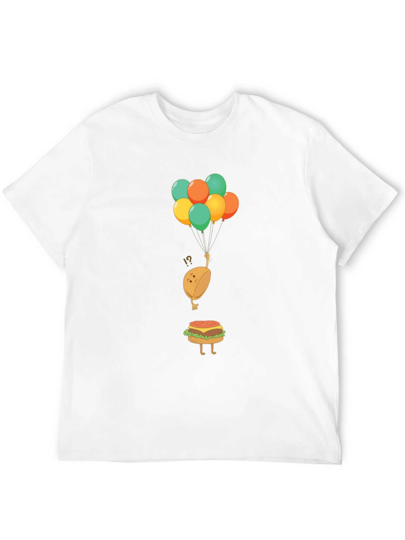 Funny Burger Bun Balloons T-Shirt