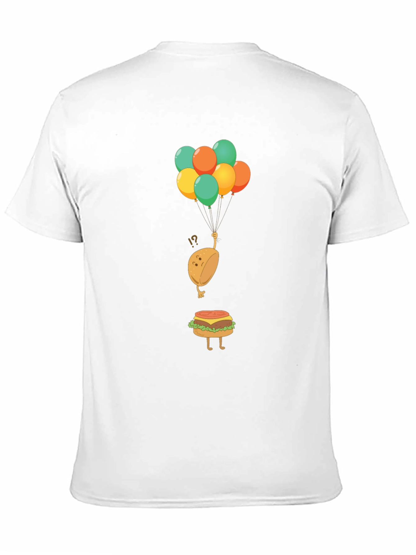 Funny Burger Bun Balloons T-Shirt