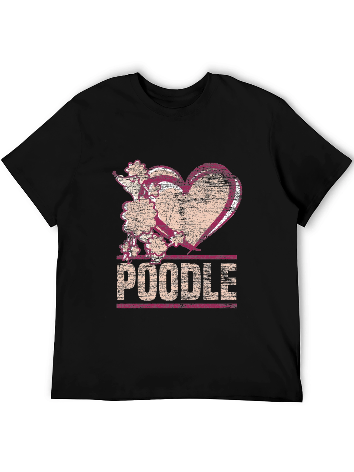 Poodle Heart T-Shirt - Dog Lover Tee