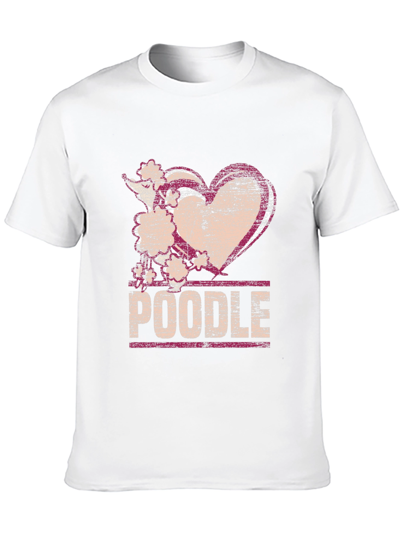 Poodle Heart T-Shirt - Dog Lover Tee