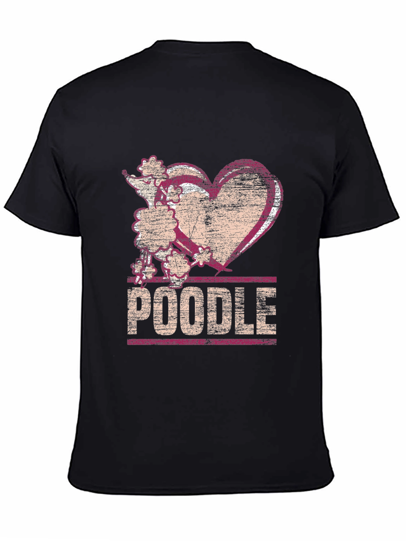 Poodle Heart T-Shirt - Dog Lover Tee