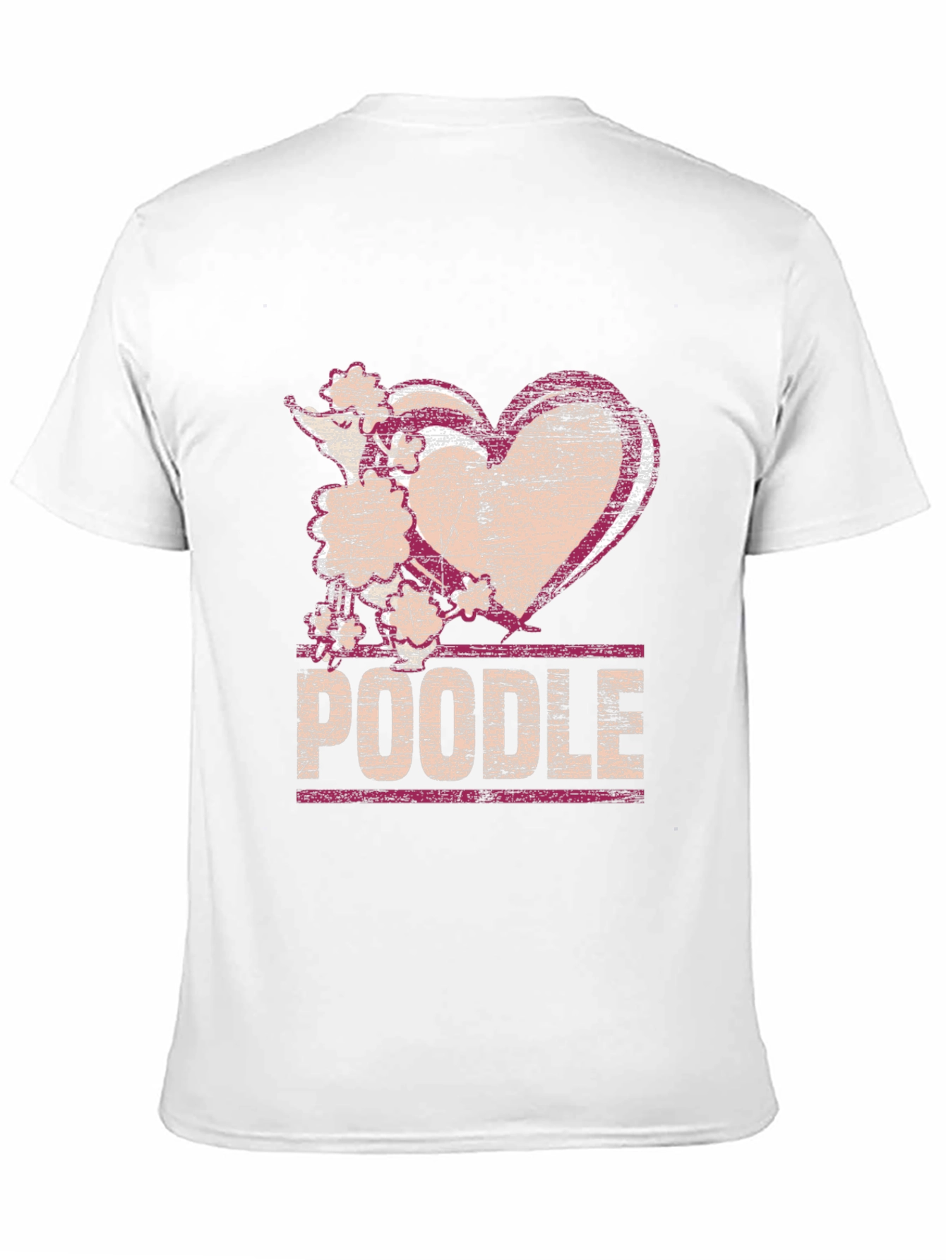 Poodle Heart T-Shirt - Dog Lover Tee
