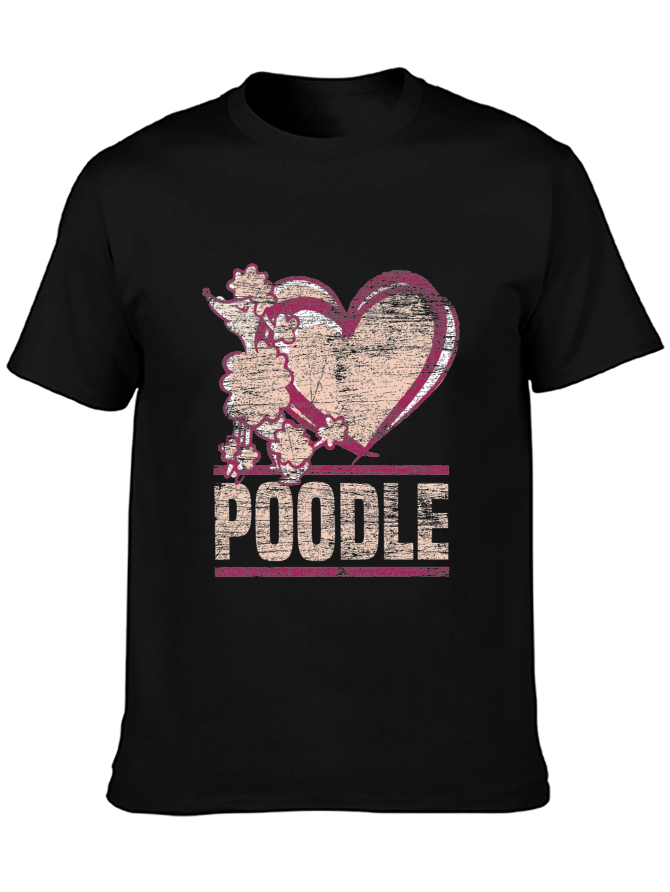 Poodle Heart T-Shirt - Dog Lover Tee