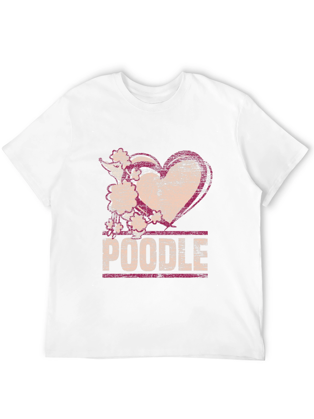 Poodle Heart T-Shirt - Dog Lover Tee