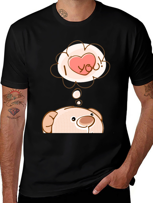 Cute Bear T-Shirt - I Love You Design