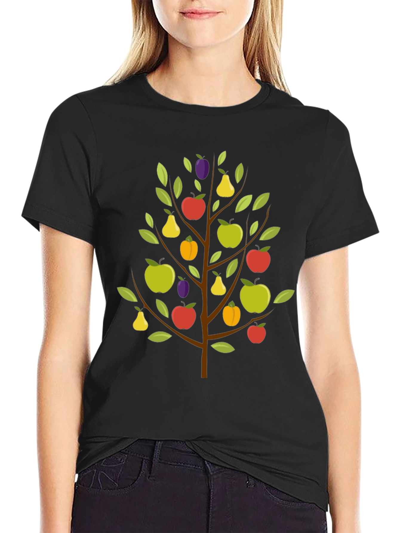 Fruit Tree Graphic Tee - Nature Inspired Design