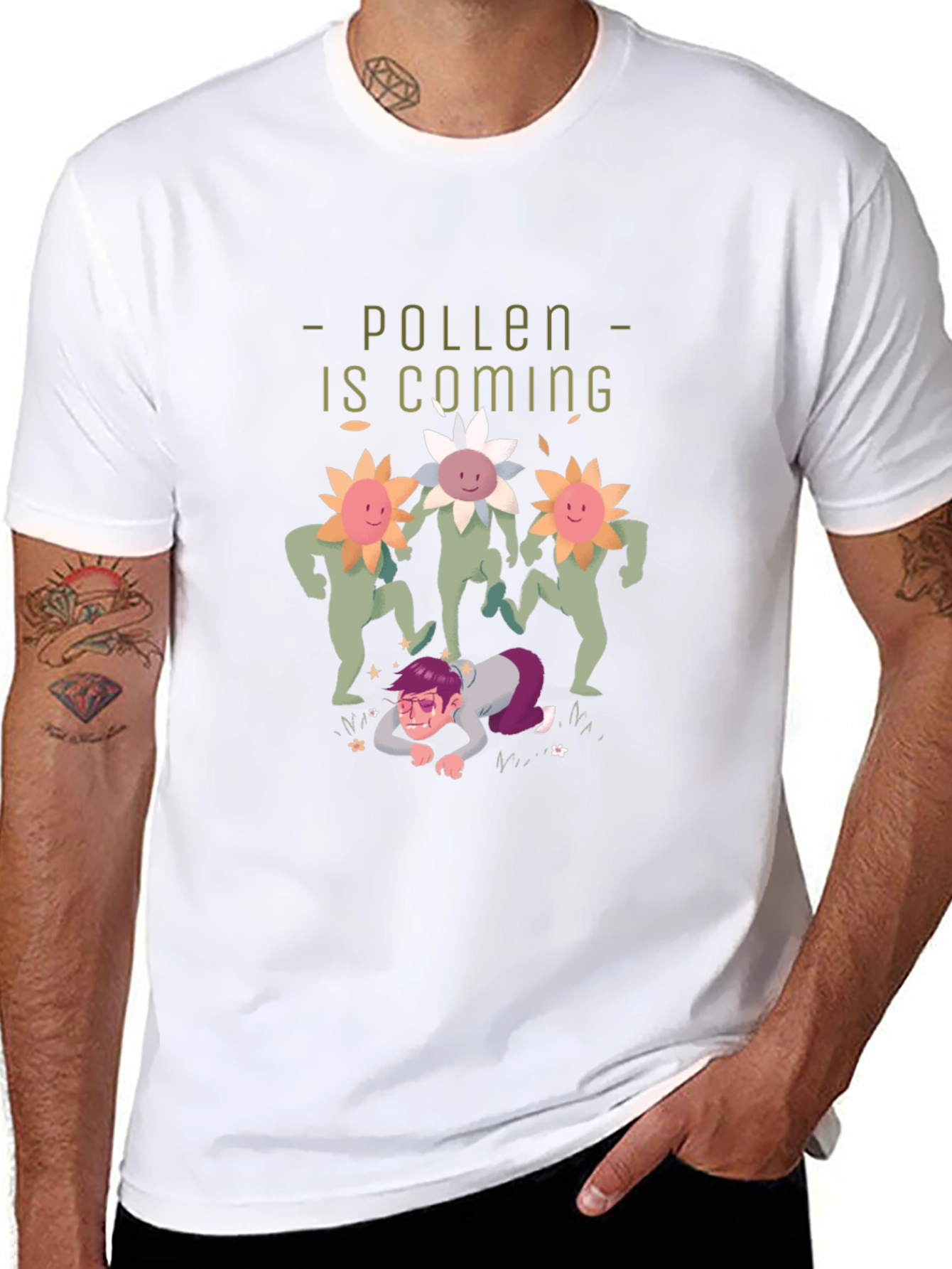 Pollen Is Coming Graphic T-Shirt