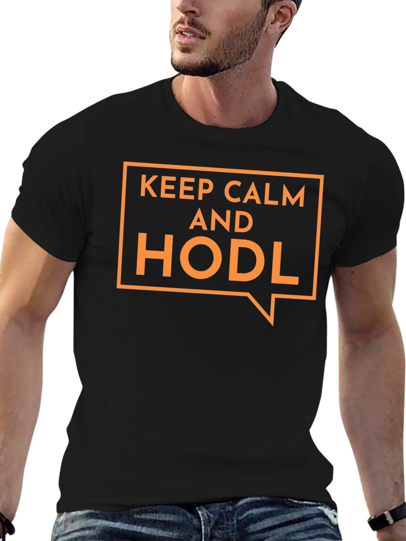 Keep Calm and HODL Black Crypto T-Shirt