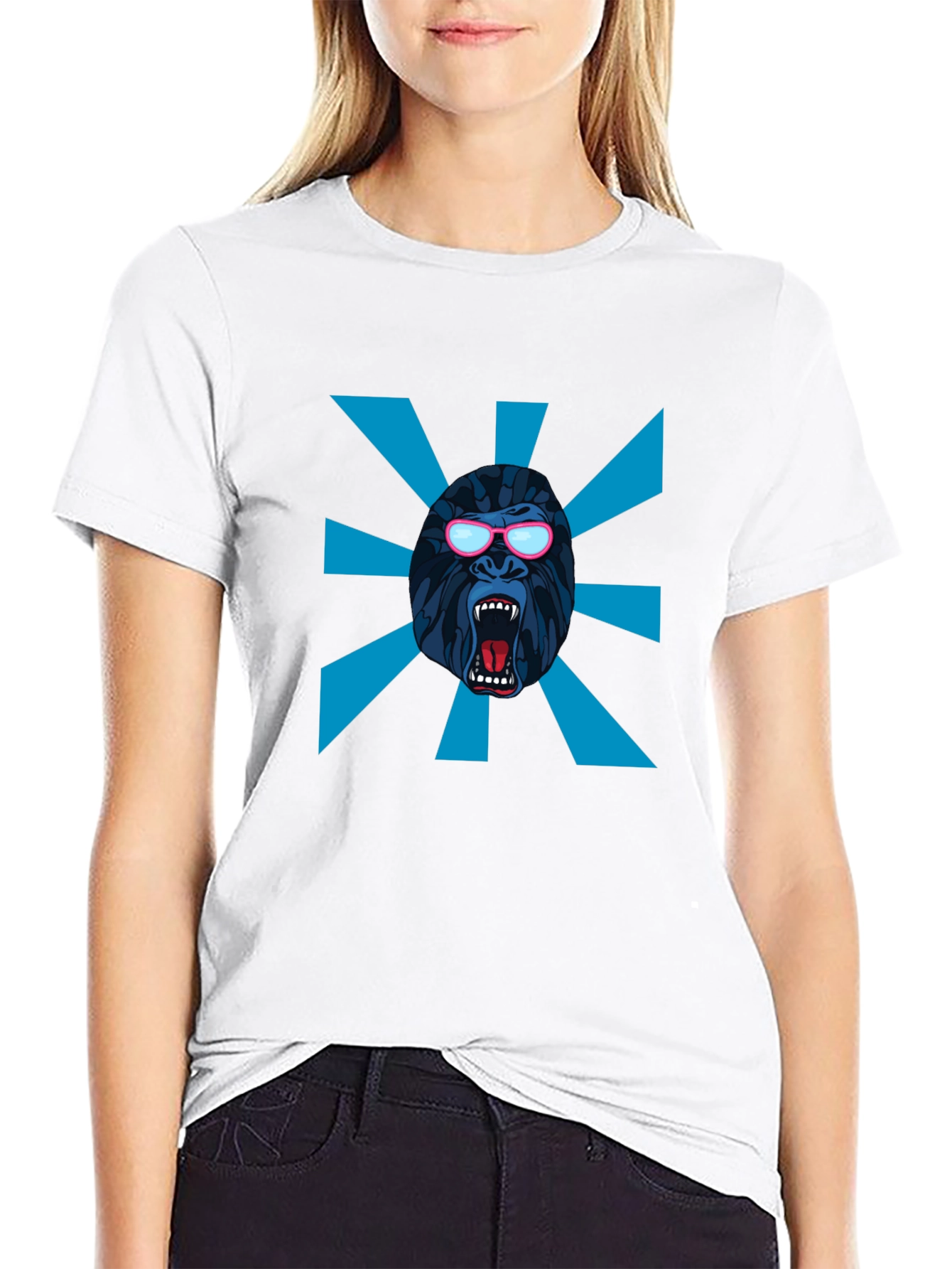 Cool Gorilla Graphic Tee - Black