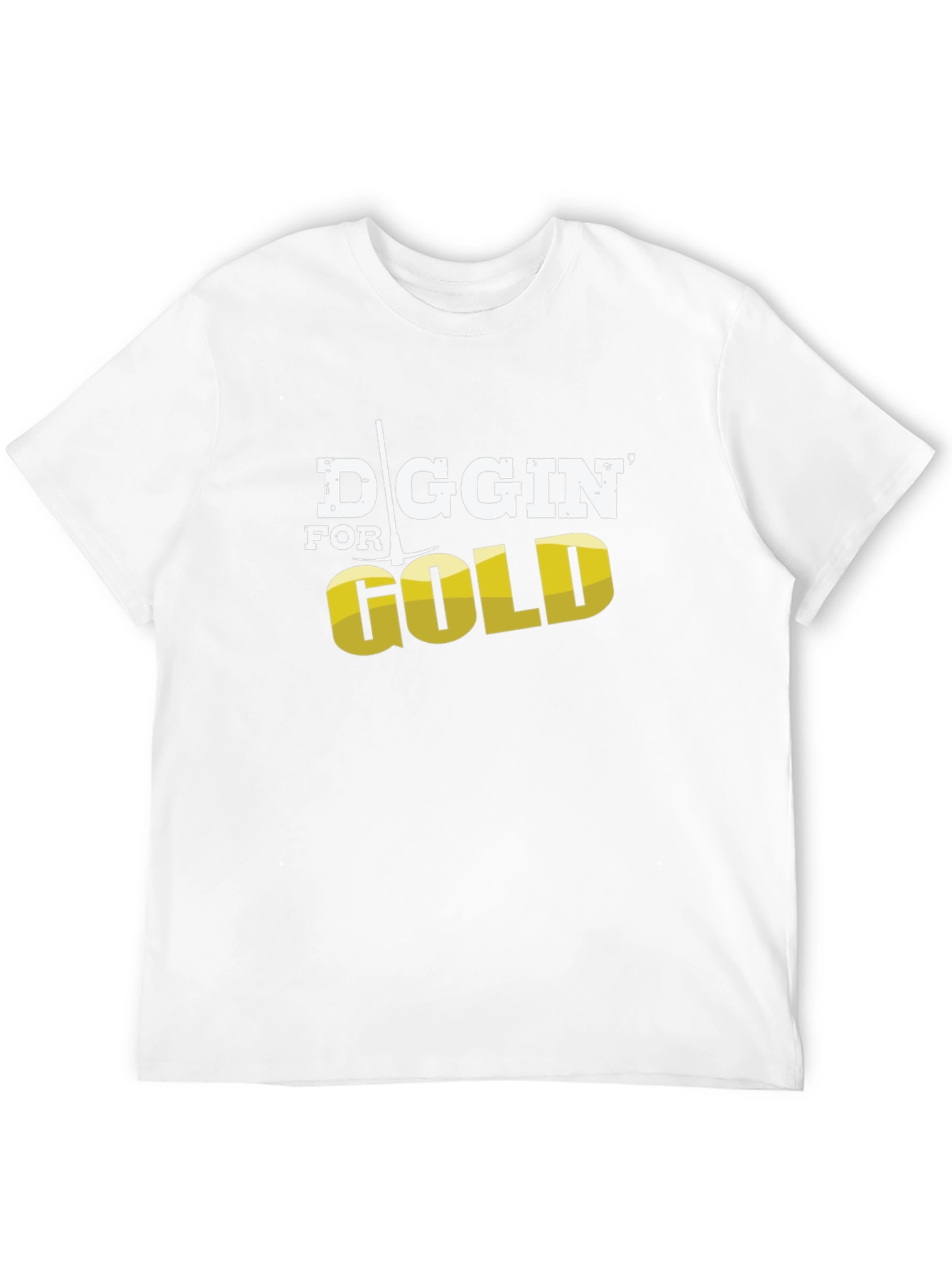 Diggin for Gold Mens Black T-Shirt
