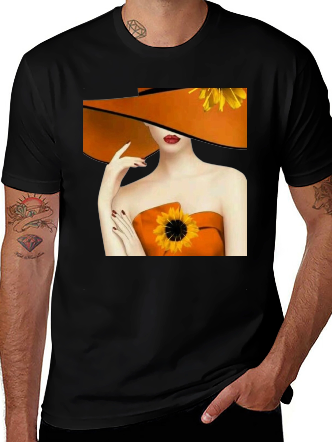 Sunflower Woman Graphic Tee