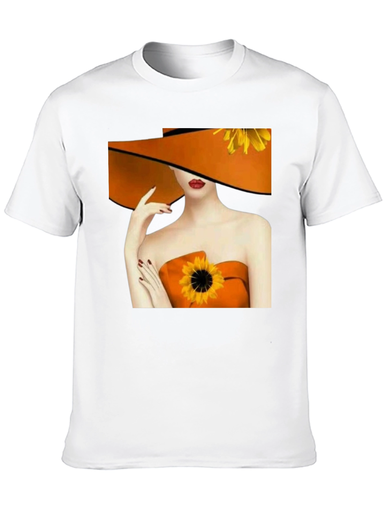 Sunflower Woman Graphic Tee