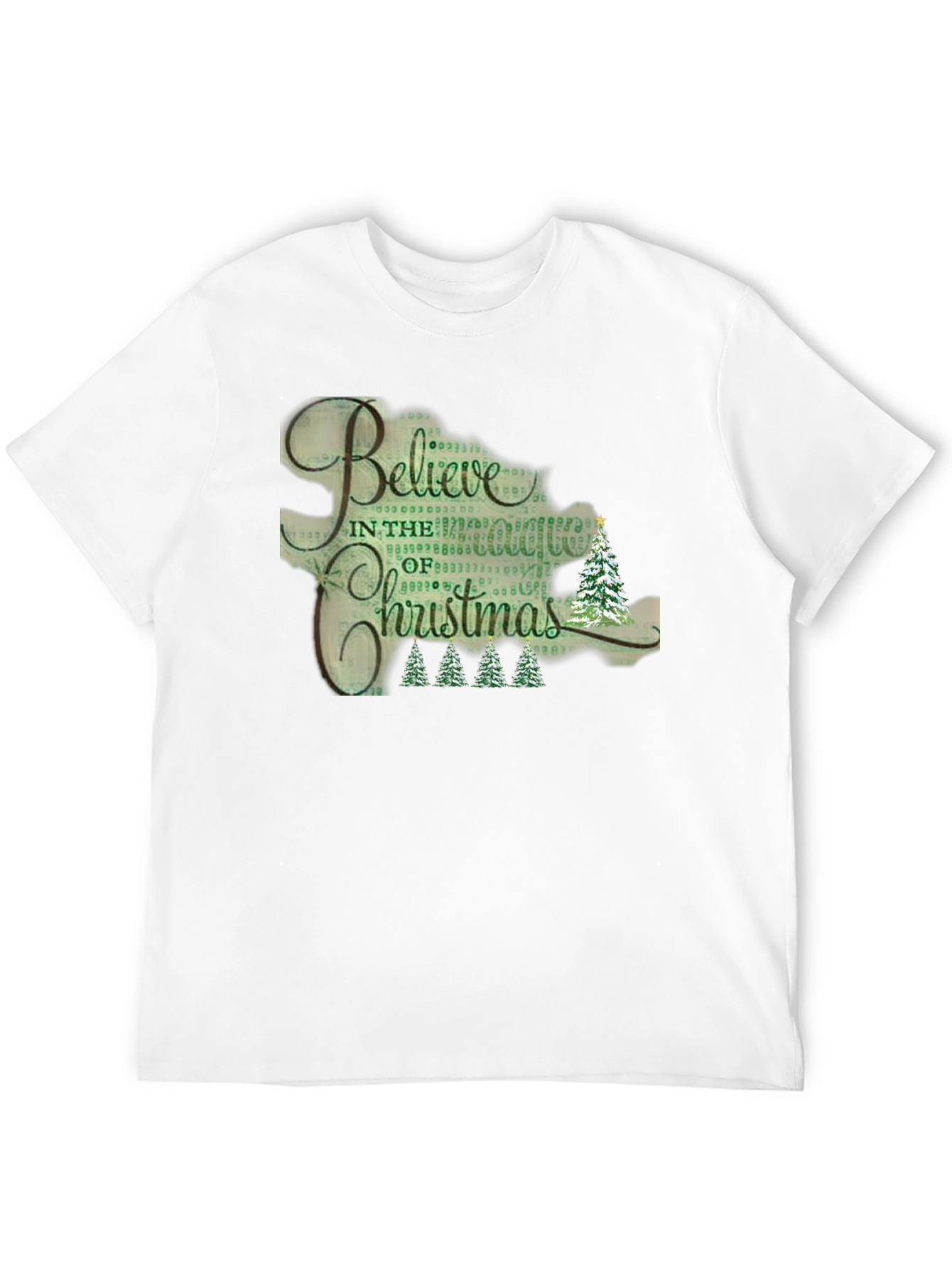 Believe Christmas Graphic Tee - Black T-Shirt