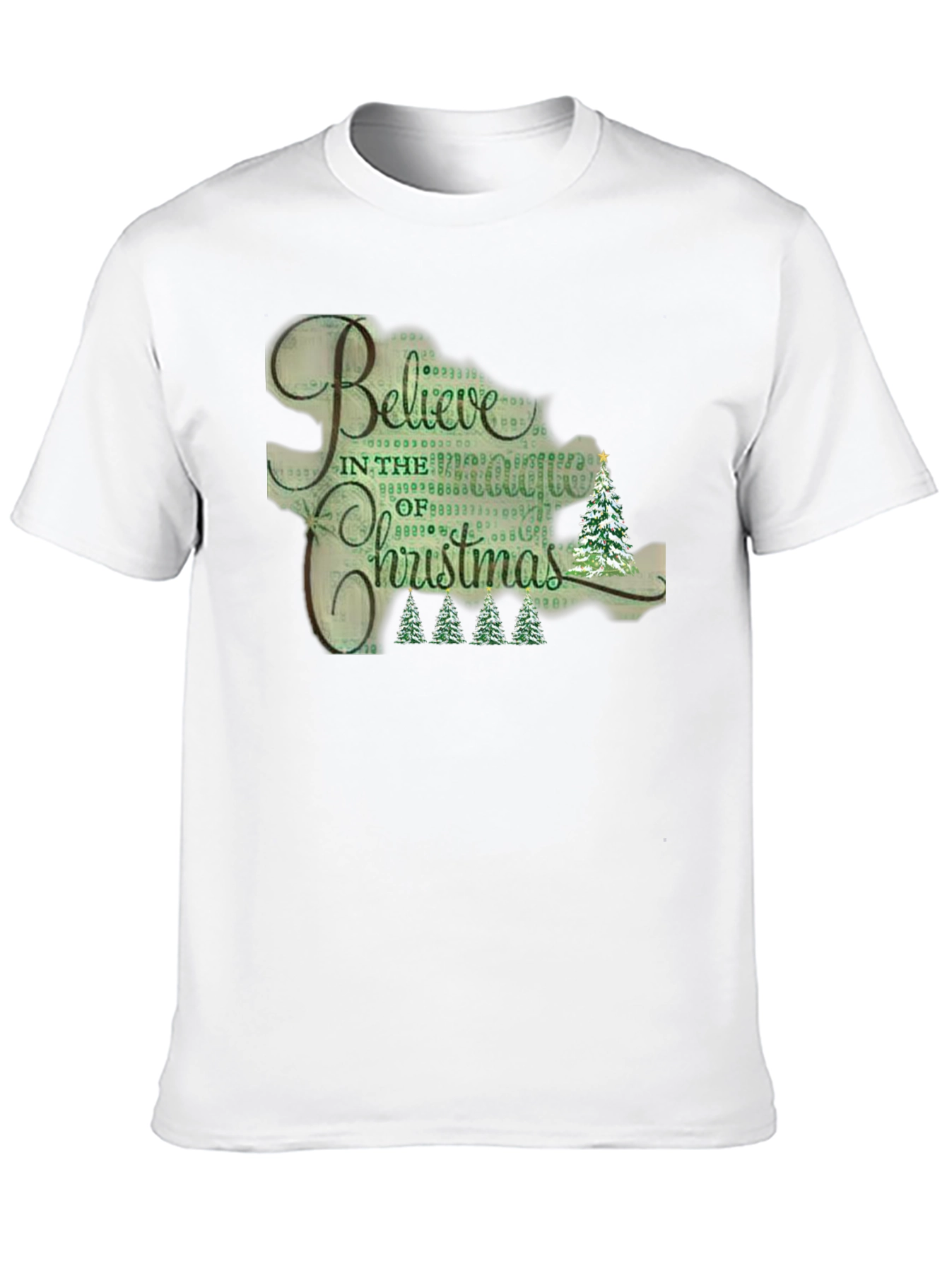 Believe Christmas Graphic Tee - Black T-Shirt