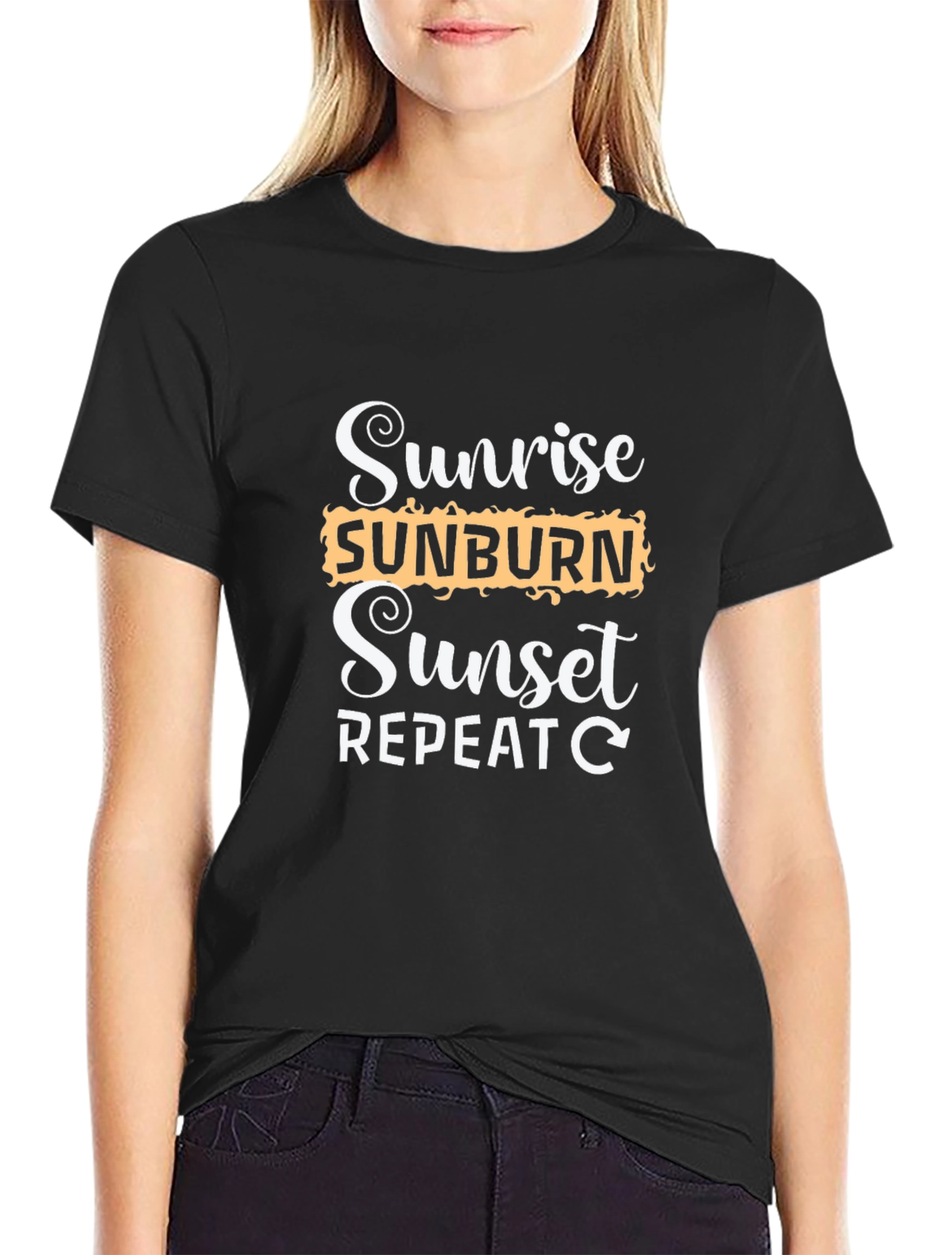 Sunrise Sunburn Sunset Repeat T-Shirt