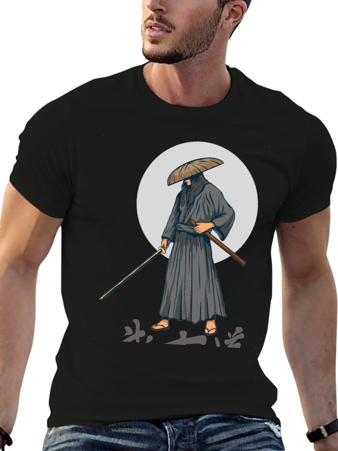 Samurai Graphic Tee - Black