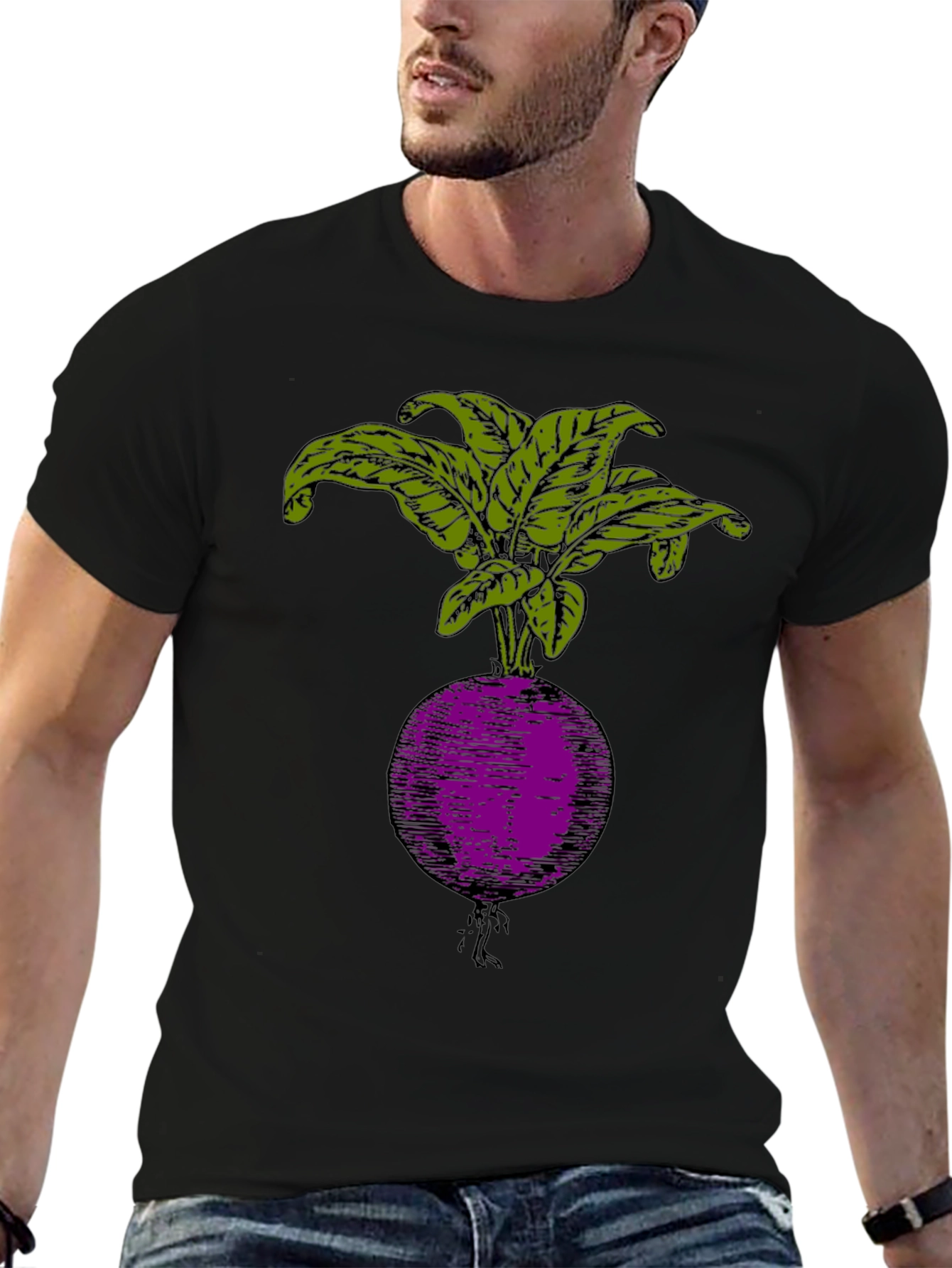 Radish Graphic T-Shirt - Stylish Veggie Tee