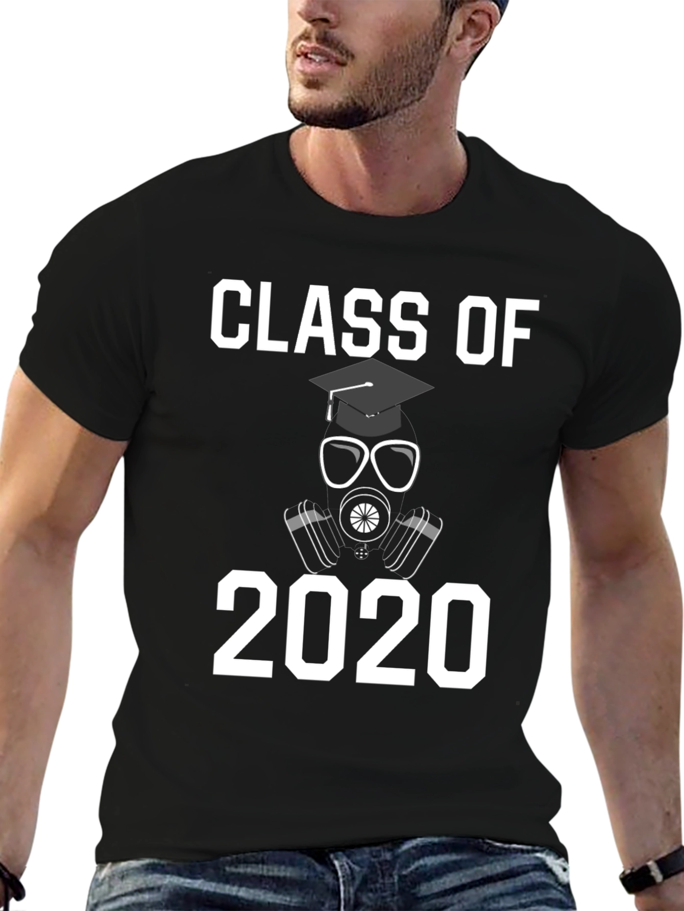 Class of 2020 T-Shirt - Graduation Gas Mask Design
