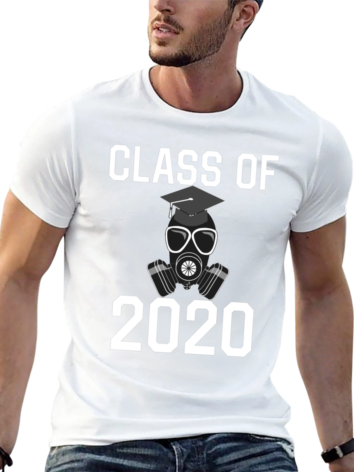 Class of 2020 T-Shirt - Graduation Gas Mask Design