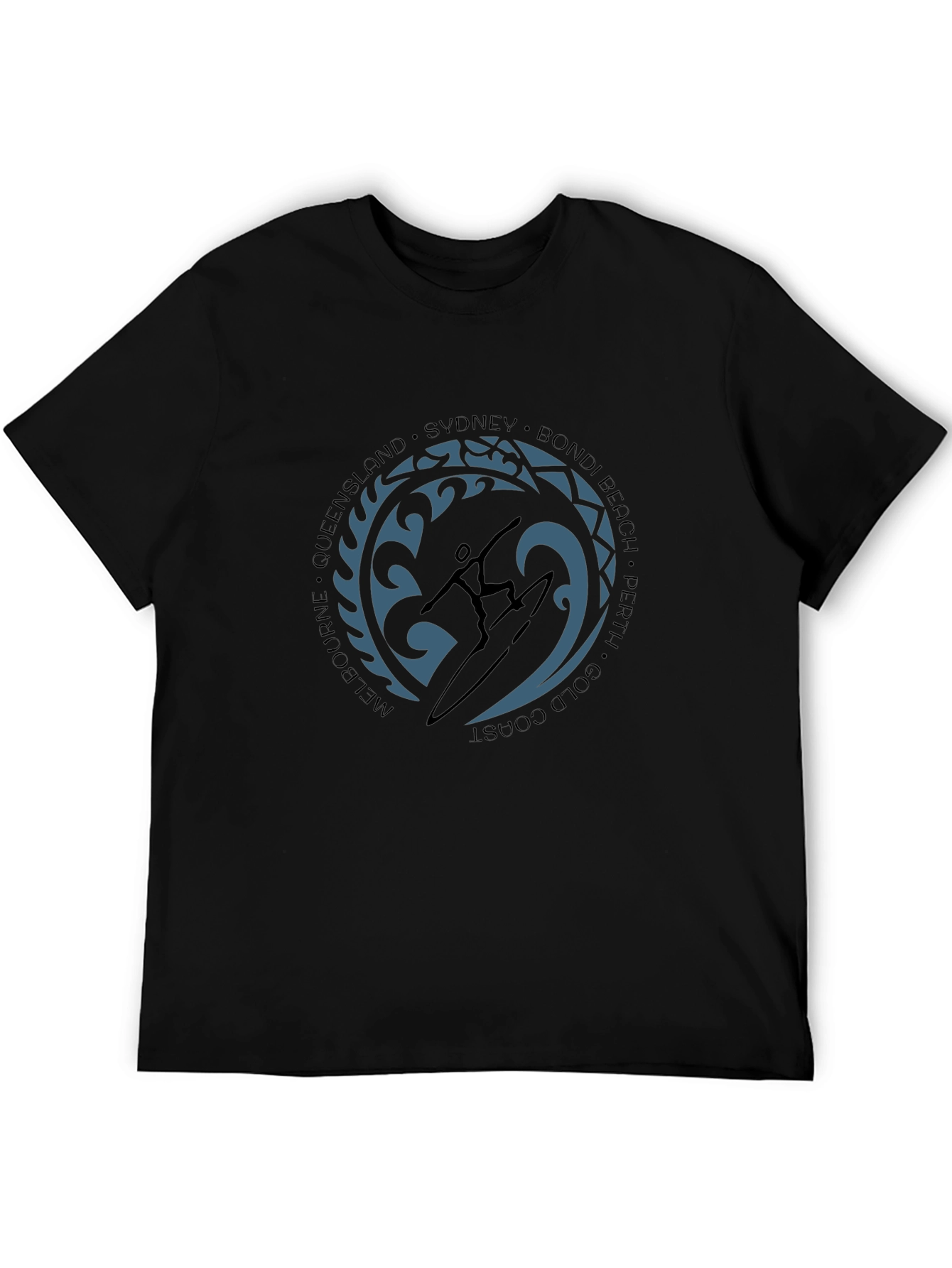Surfer Silhouette Graphic Tee