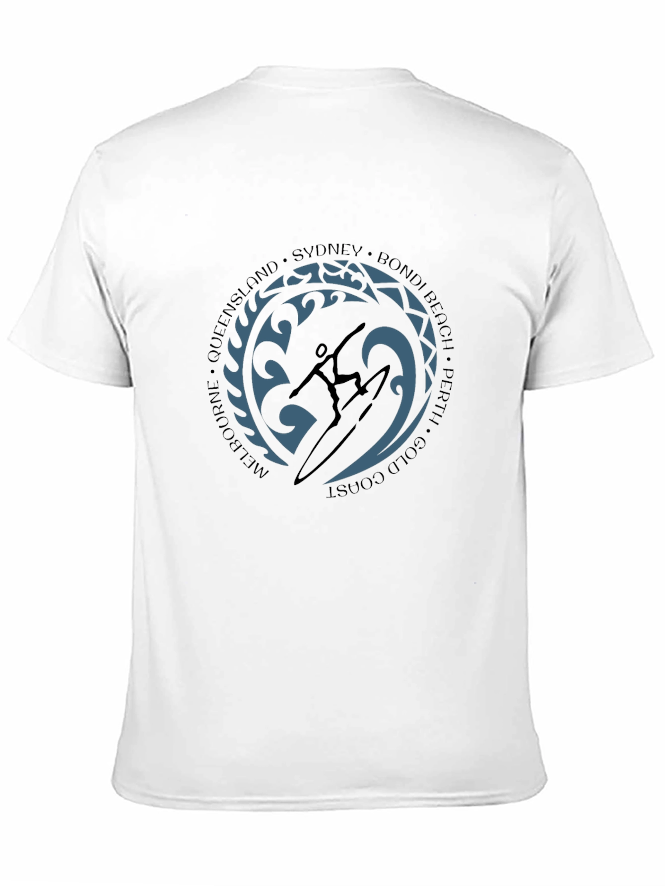 Surfer Silhouette Graphic Tee