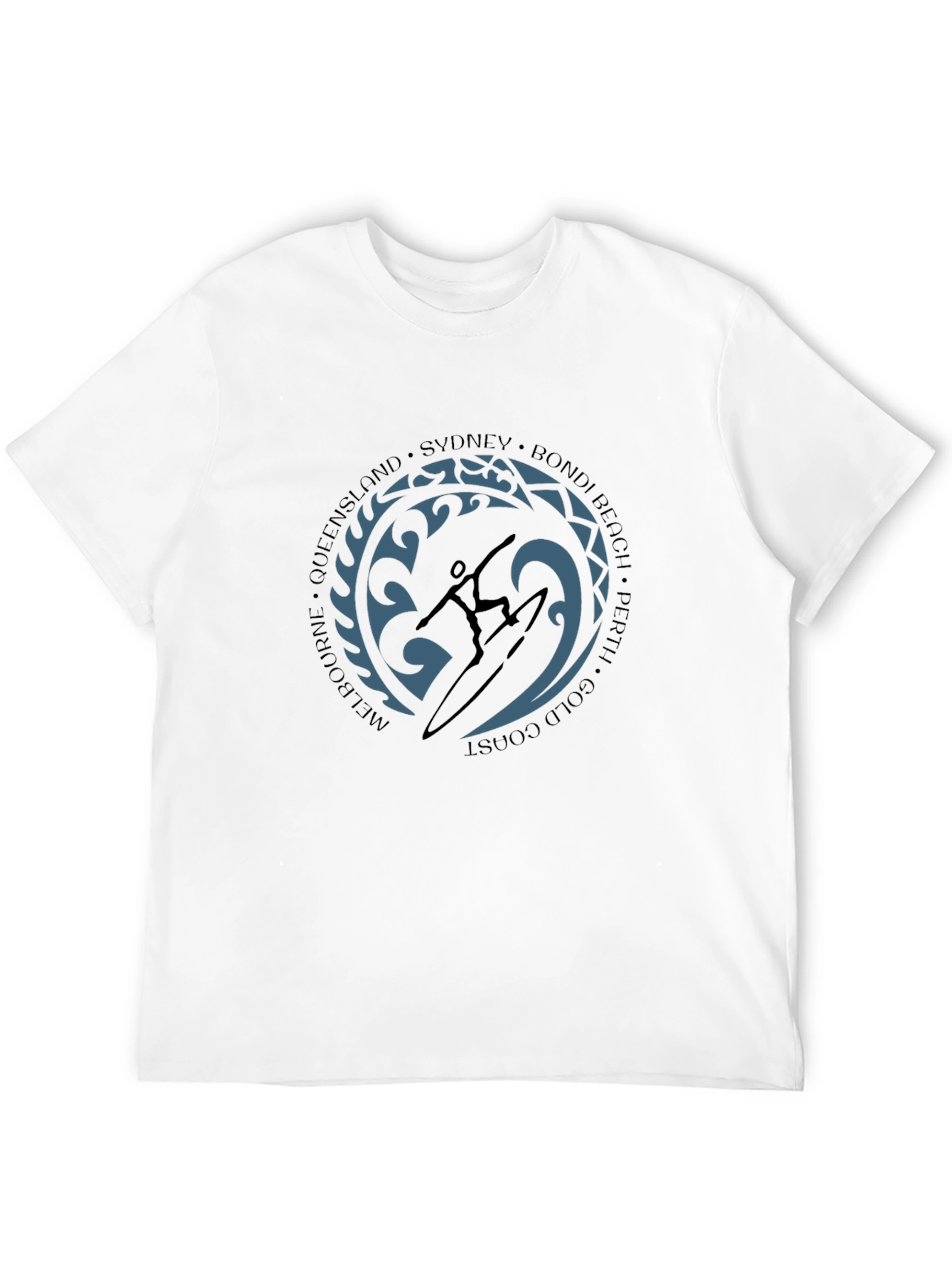 Surfer Silhouette Graphic Tee