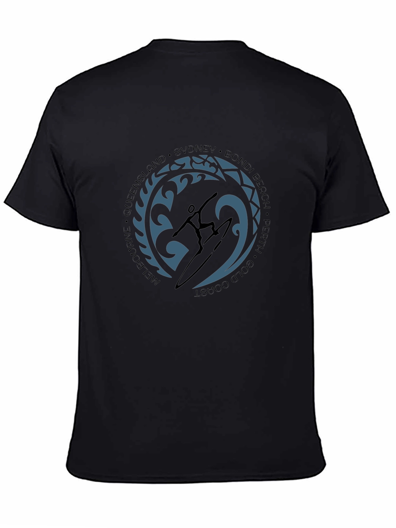 Surfer Silhouette Graphic Tee