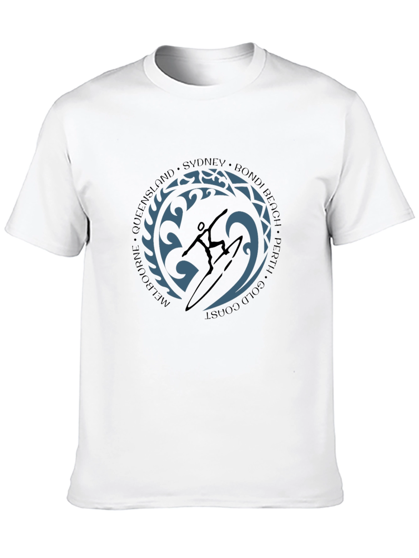 Surfer Silhouette Graphic Tee