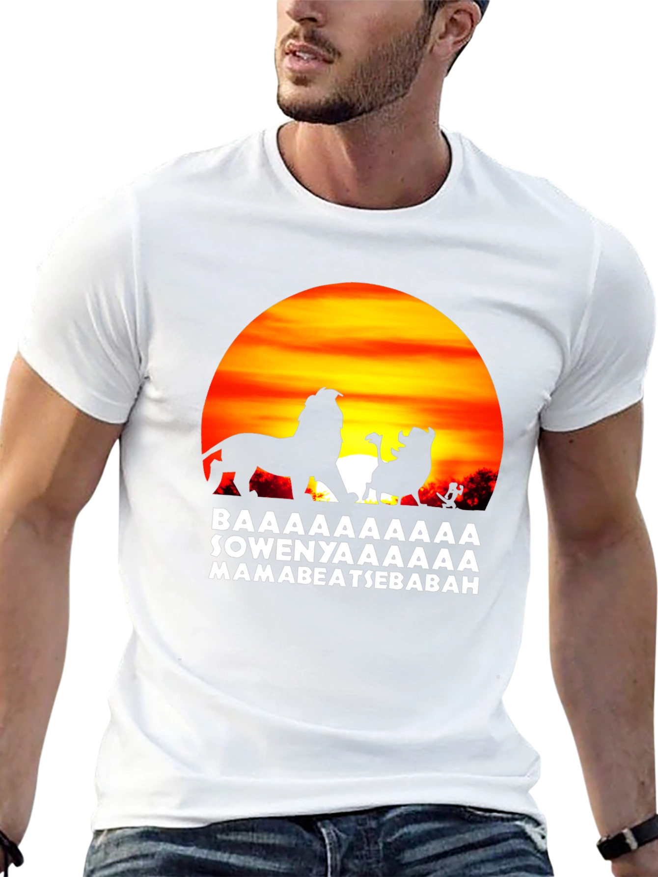 Lion King Hakuna Matata Mens Black T-Shirt