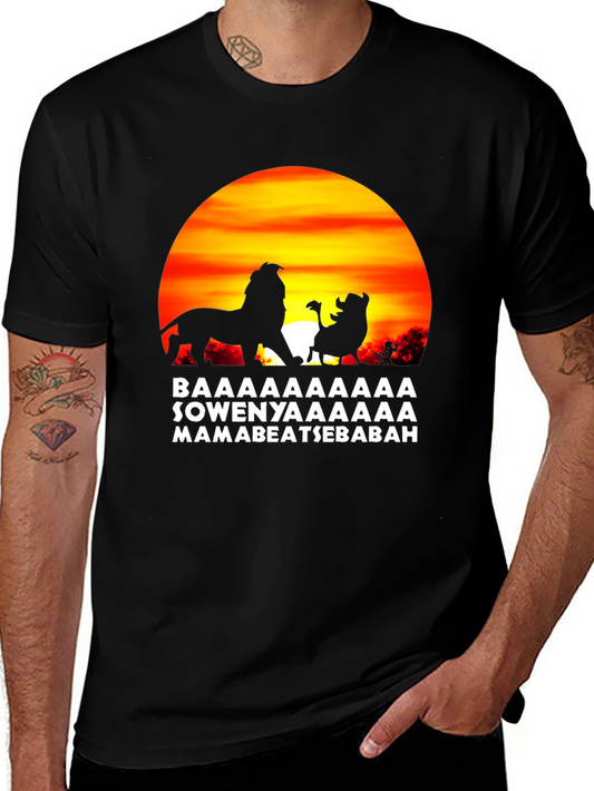 Lion King Hakuna Matata Mens Black T-Shirt