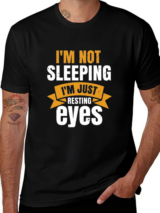 Funny Resting Eyes Graphic T-Shirt