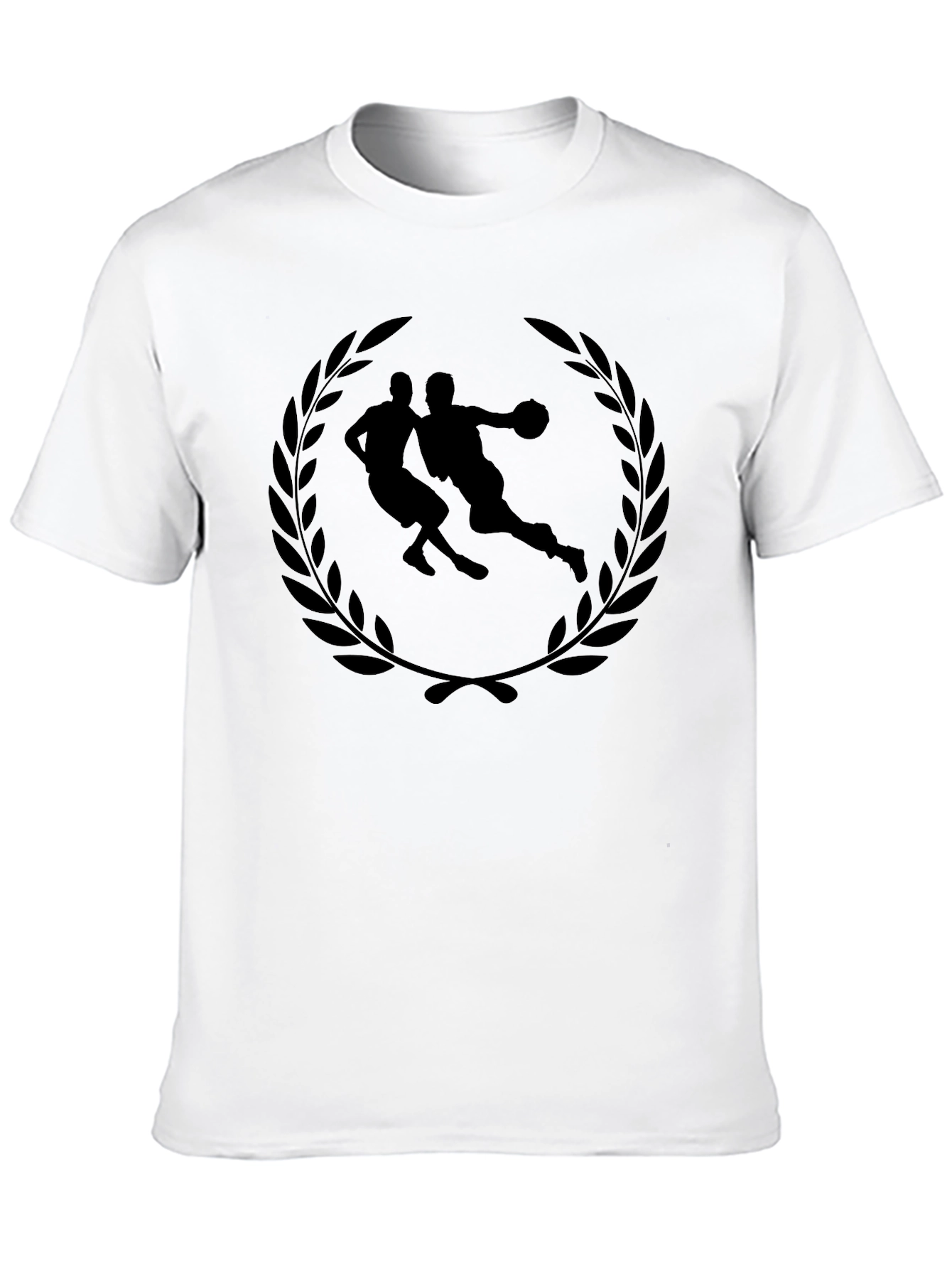 Basketball Player Laurel Wreath Graphic Tee