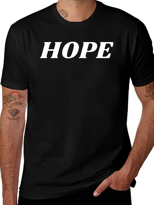 HOPE T-Shirt - Classic Black Cotton Blend Tee