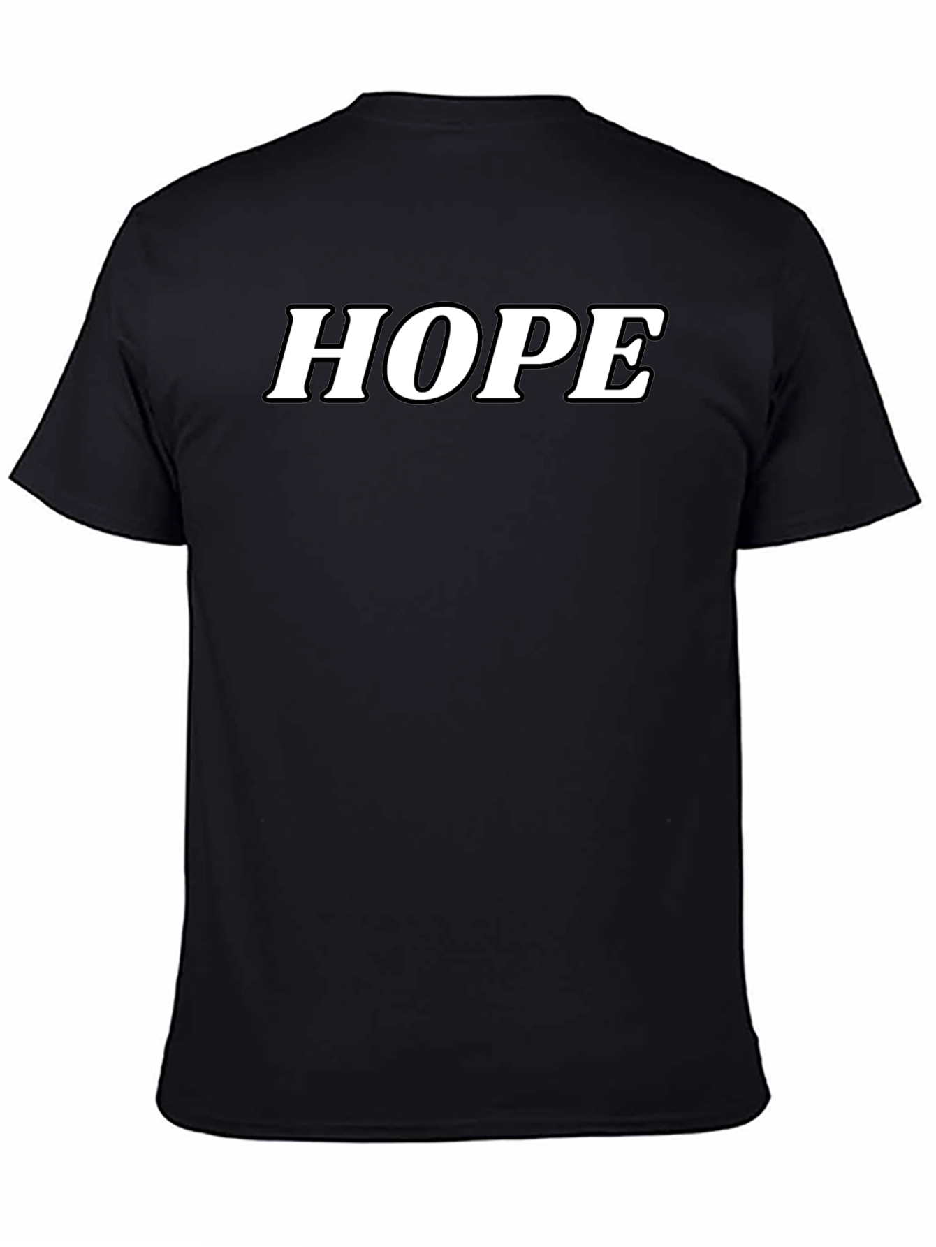 HOPE T-Shirt - Classic Black Cotton Blend Tee