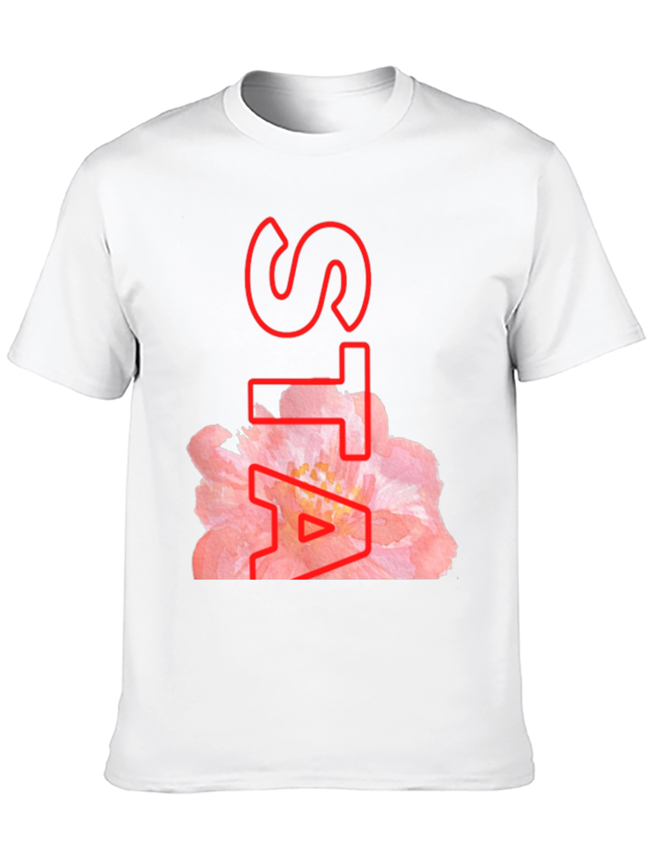 Floral STA Black T-Shirt