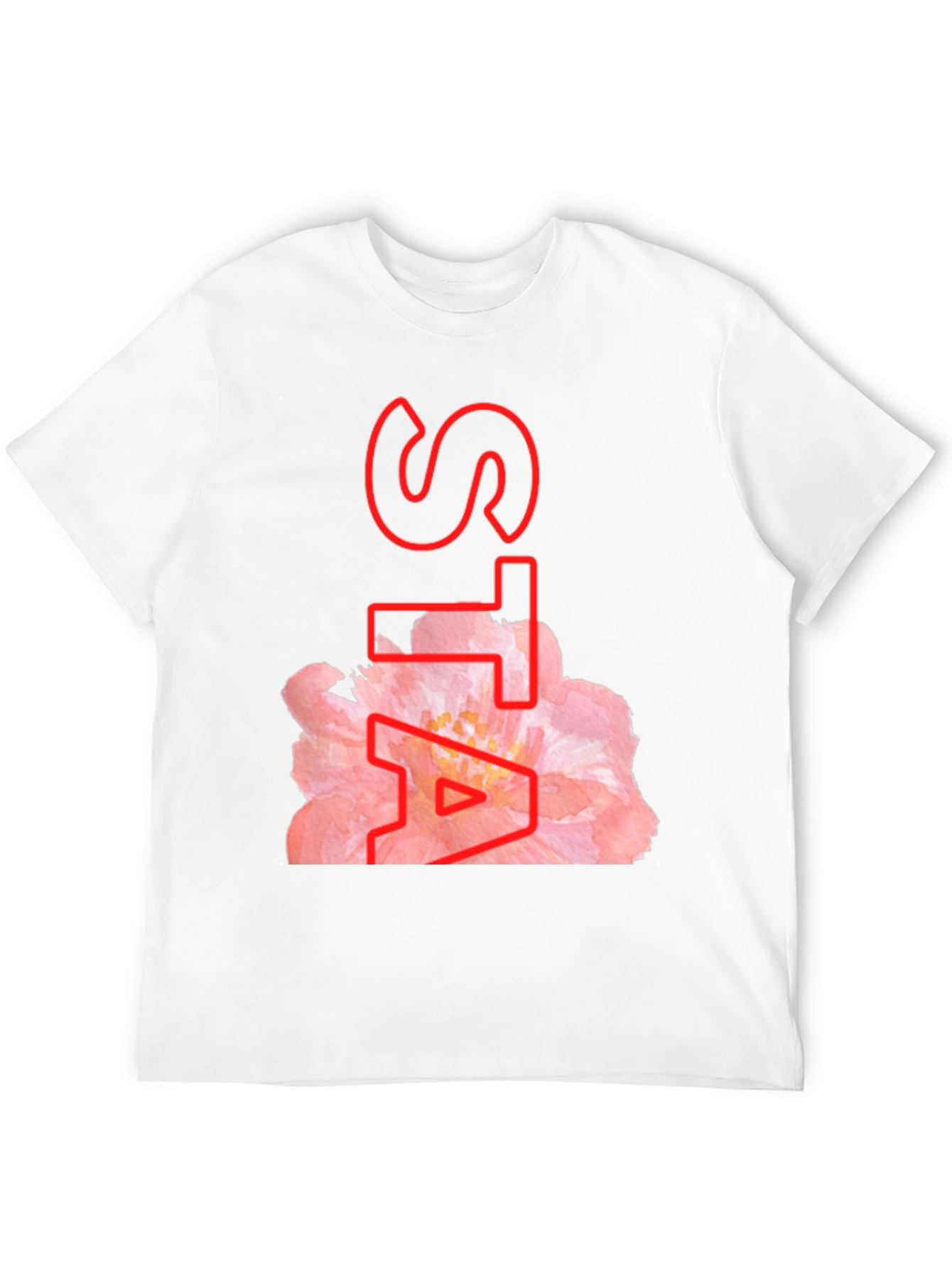 Floral STA Black T-Shirt