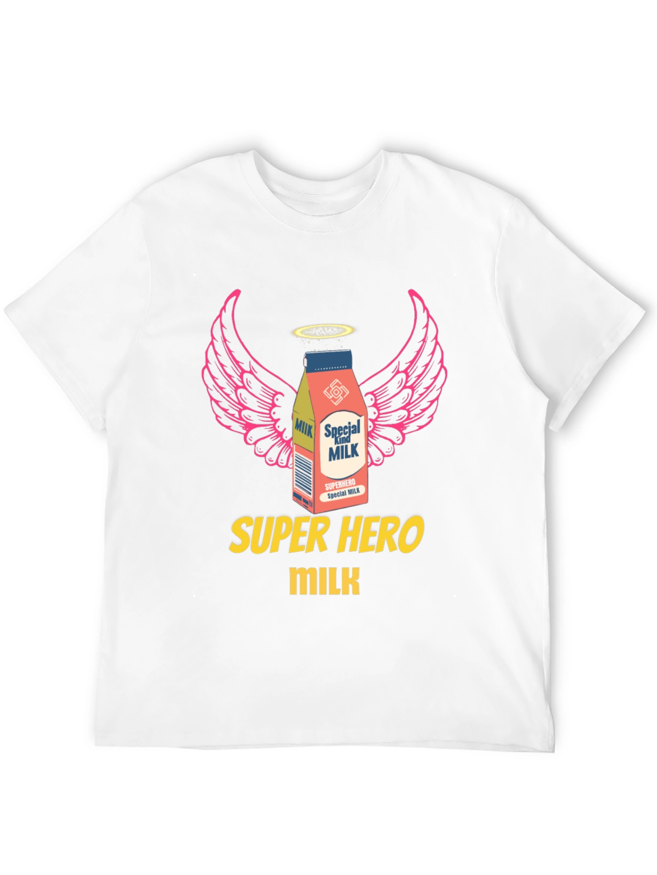 Superhero Milk Graphic Tee - Cool & Unique Design