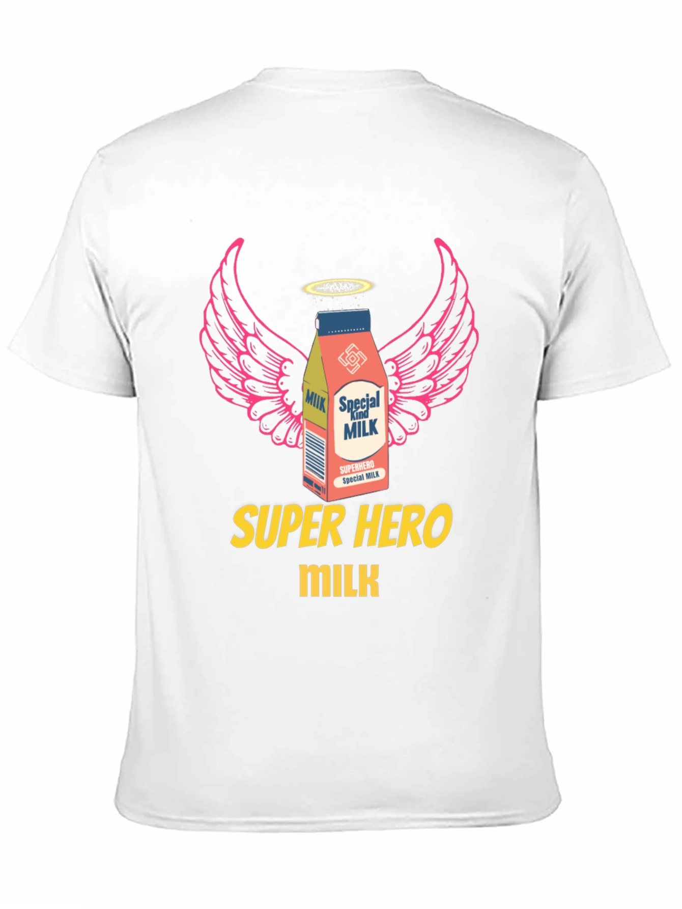 Superhero Milk Graphic Tee - Cool & Unique Design