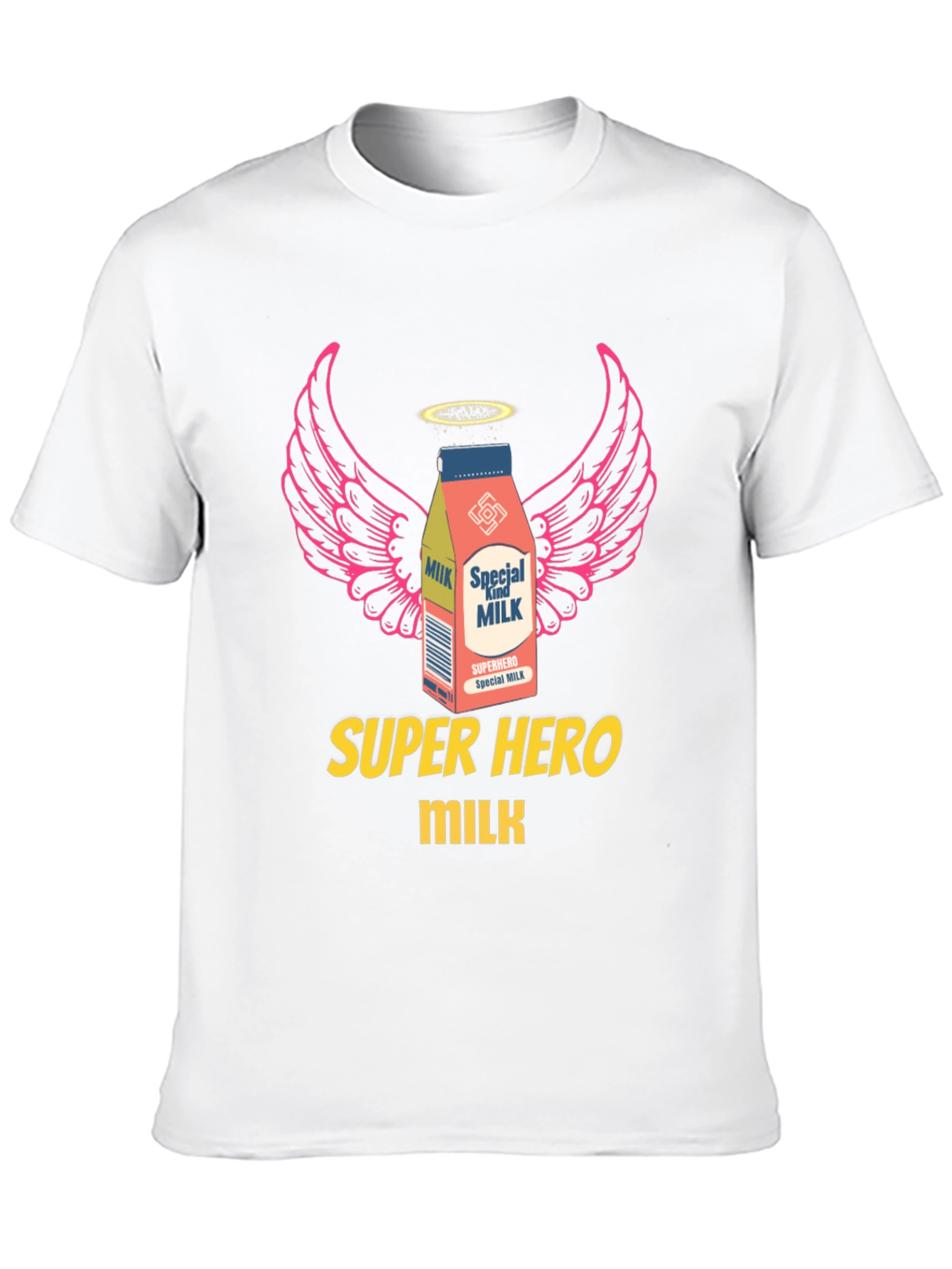 Superhero Milk Graphic Tee - Cool & Unique Design