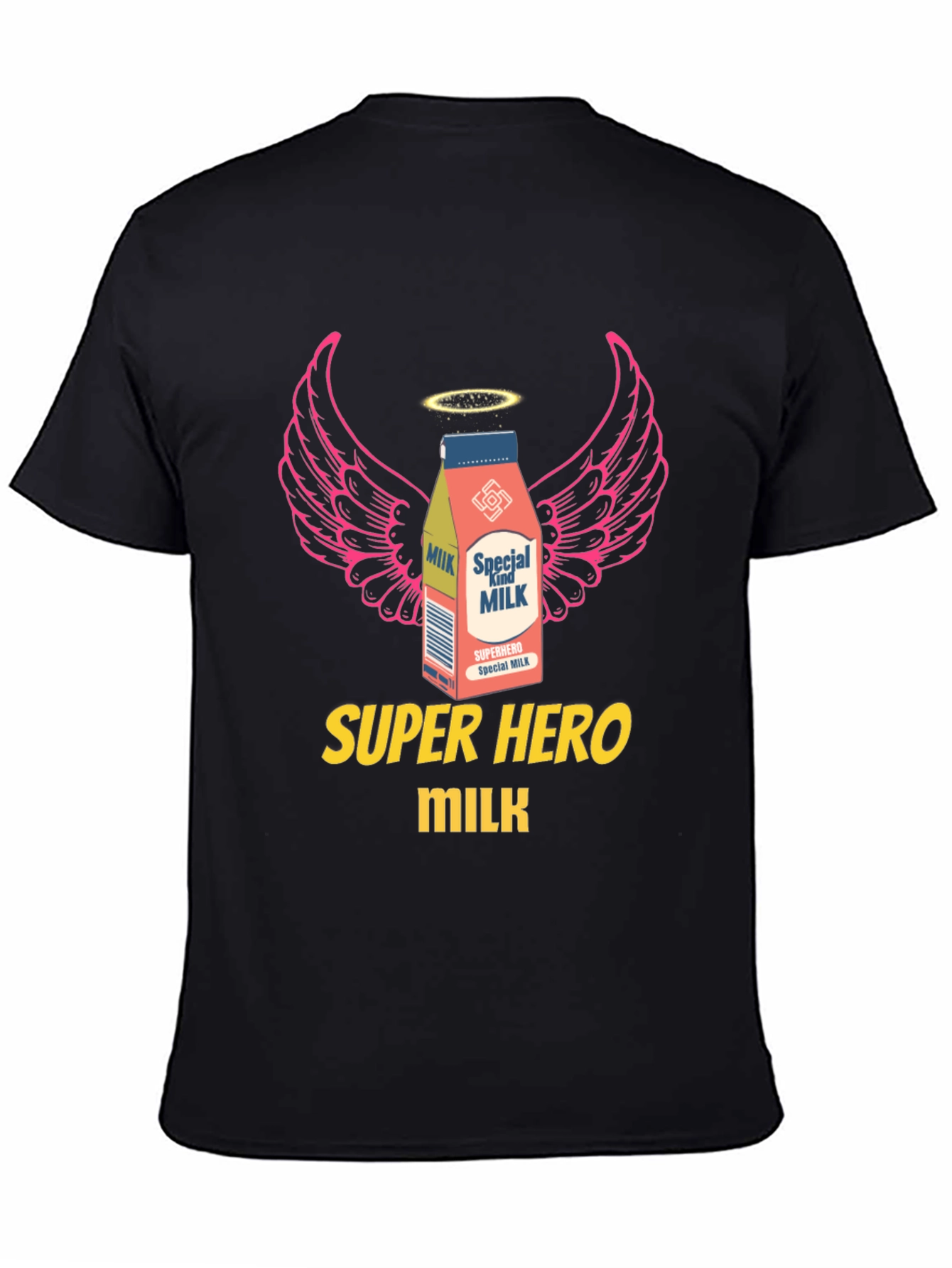 Superhero Milk Graphic Tee - Cool & Unique Design
