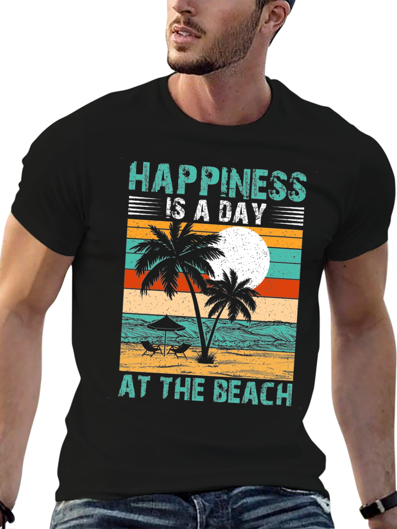Happiness is a Day at the Beach T-Shirt