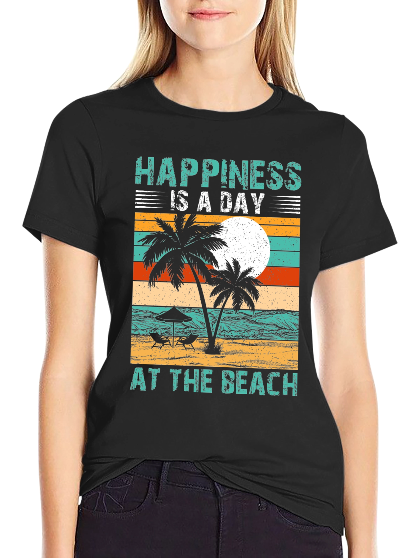 Happiness is a Day at the Beach T-Shirt