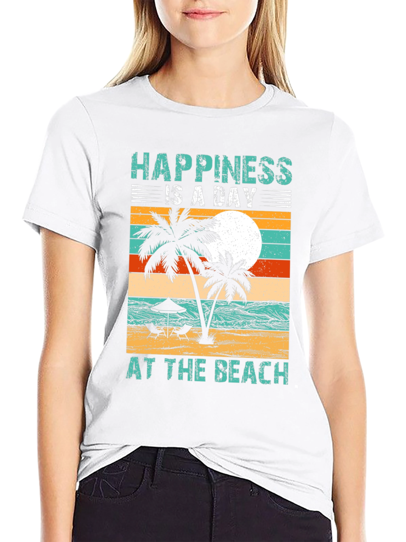 Happiness is a Day at the Beach T-Shirt