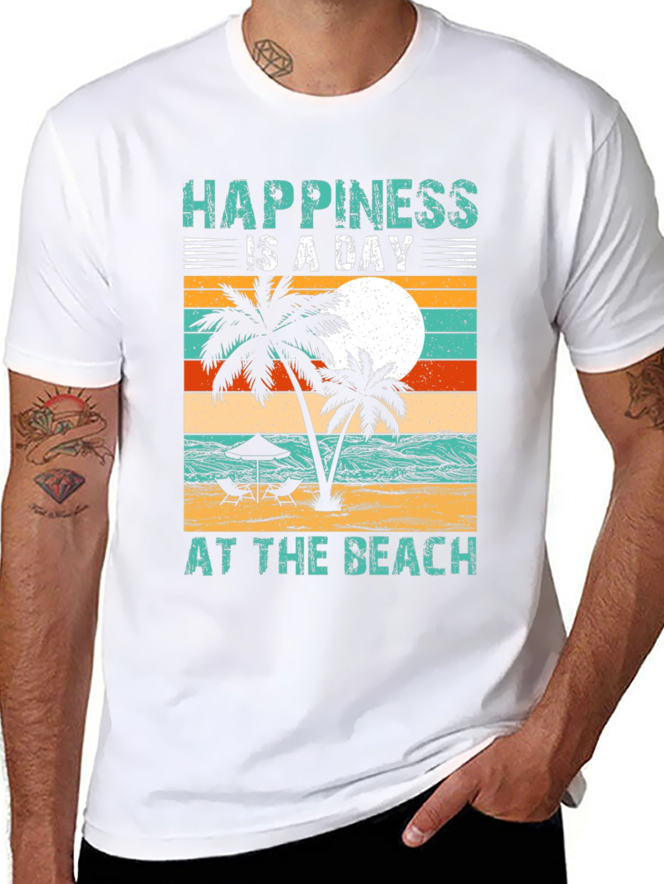 Happiness is a Day at the Beach T-Shirt