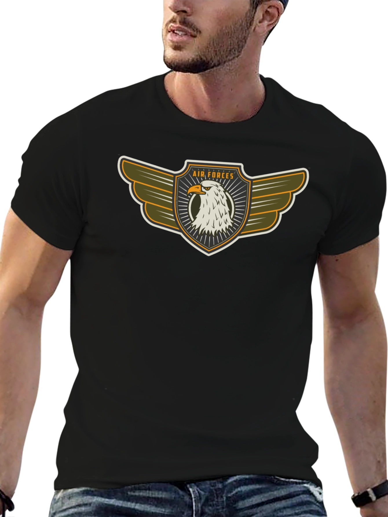 Air Forces Eagle Emblem Black T-Shirt