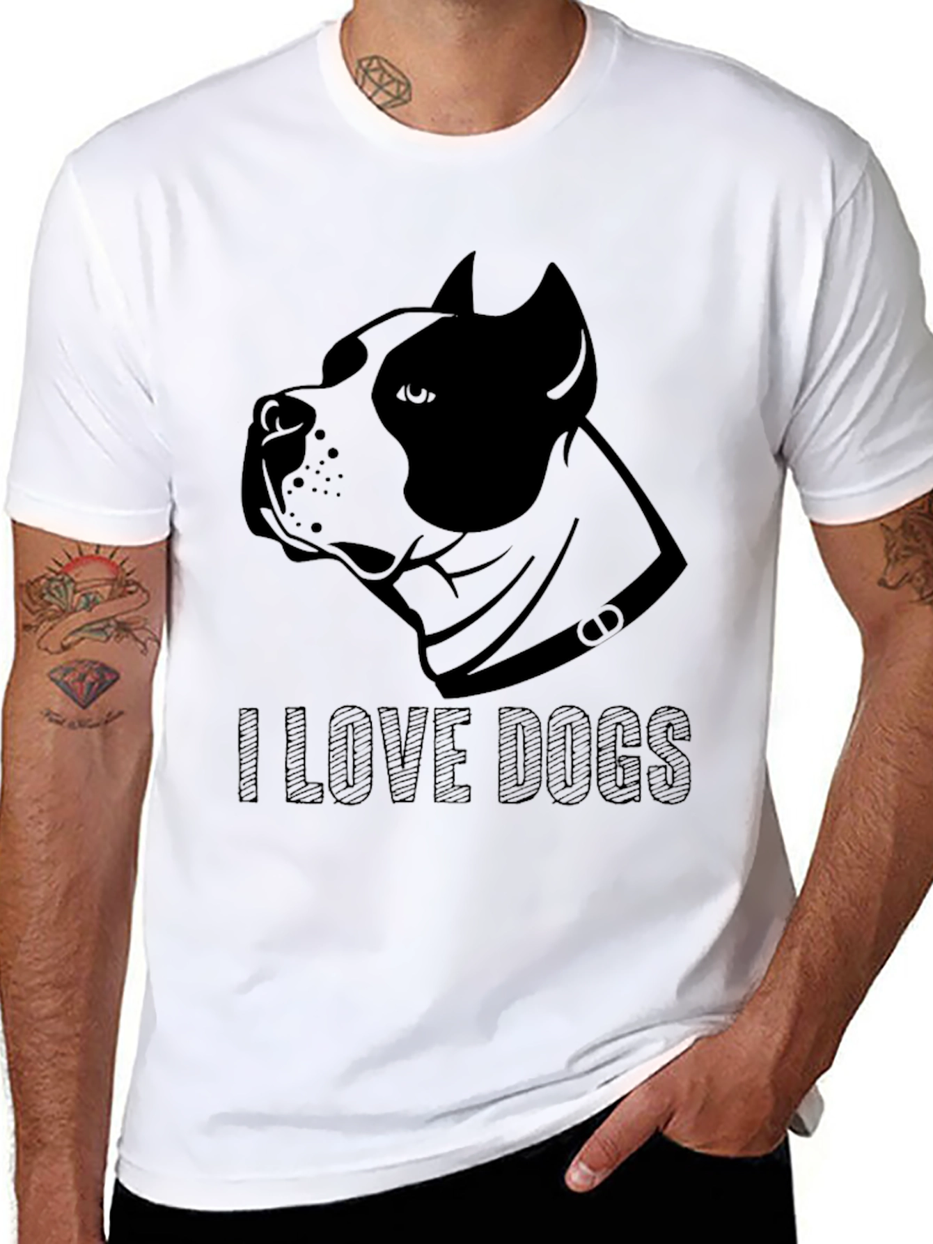 I Love Dogs T-Shirt – Classic Dog Lover Graphic Tee