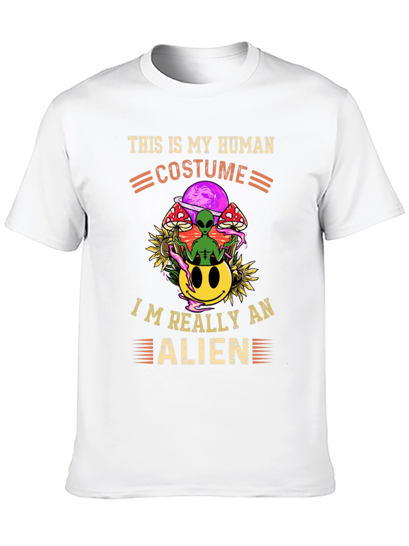 Human Costume Alien Graphic Tee