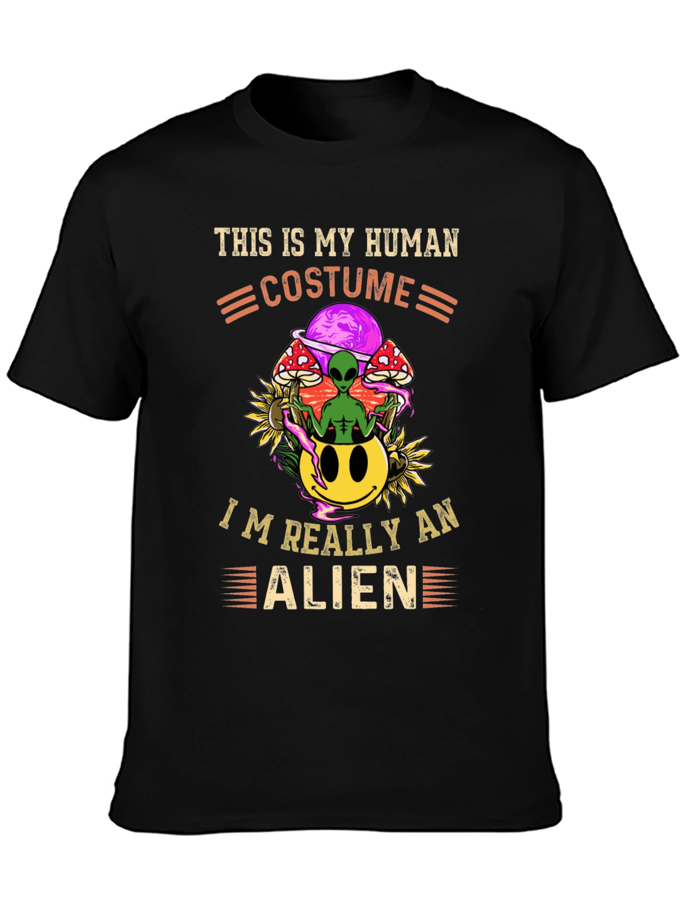 Human Costume Alien Graphic Tee