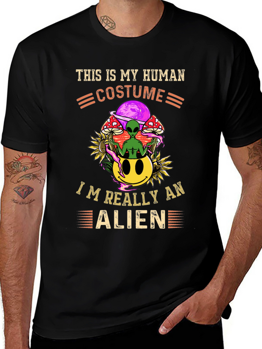 Human Costume Alien Graphic Tee